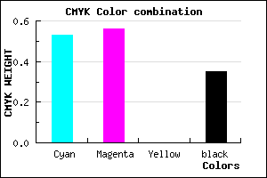 #4E48A5 color CMYK mixer