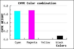 #4E48EA color CMYK mixer