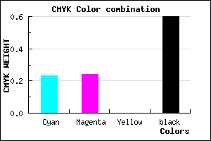 #4E4D65 color CMYK mixer