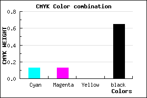 #4E4E5A color CMYK mixer