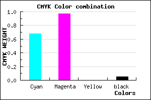 #4E08F1 color CMYK mixer