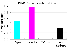 #4E09A9 color CMYK mixer