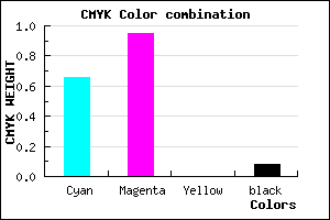 #4F0CEA color CMYK mixer
