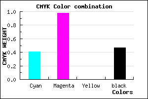 #4F0387 color CMYK mixer