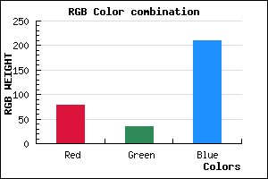 rgb background color #4F23D1 mixer
