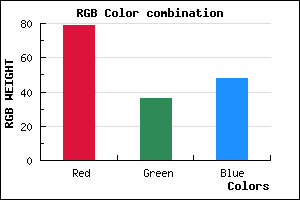 rgb background color #4F2430 mixer
