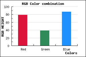 rgb background color #4F2757 mixer