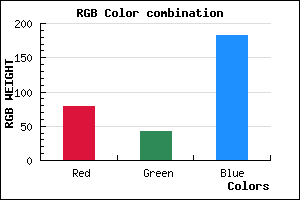 rgb background color #4F2BB7 mixer