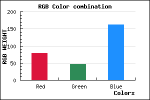 rgb background color #4F2EA2 mixer