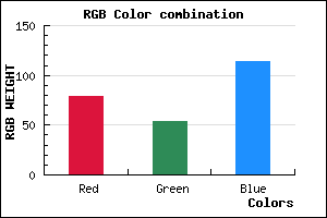 rgb background color #4F3672 mixer