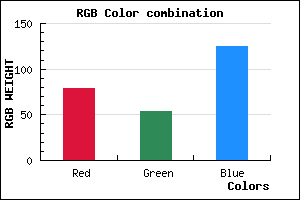 rgb background color #4F367D mixer