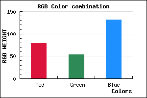 rgb background color #4F3683 mixer