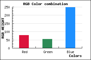 rgb background color #4F36F8 mixer
