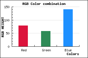 rgb background color #4F3A8C mixer