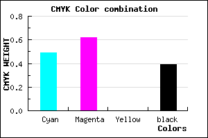 #4F3B9B color CMYK mixer