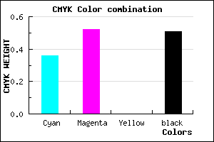 #4F3C7C color CMYK mixer