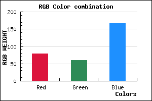 rgb background color #4F3CA6 mixer