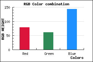 rgb background color #4F3D8F mixer