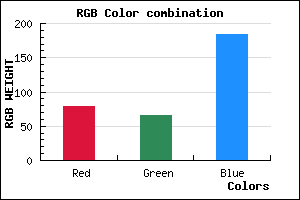 rgb background color #4F41B8 mixer