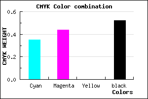 #4F447A color CMYK mixer
