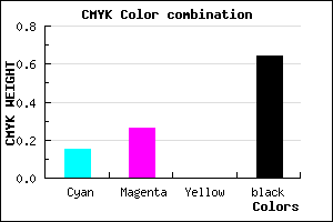 #4F455D color CMYK mixer