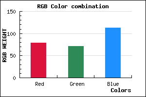 rgb background color #4F4771 mixer