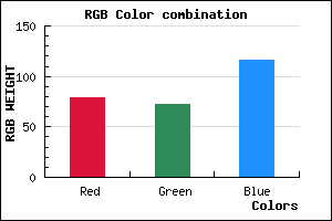 rgb background color #4F4874 mixer