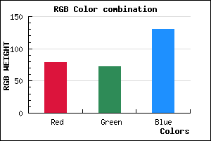 rgb background color #4F4882 mixer