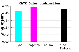 #4F488A color CMYK mixer