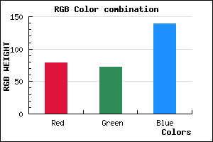rgb background color #4F488B mixer