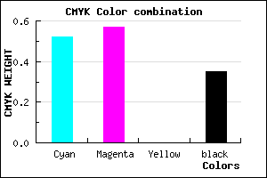 #4F48A6 color CMYK mixer
