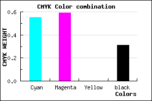 #4F48B0 color CMYK mixer