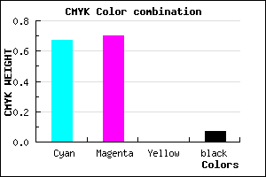 #4F48EE color CMYK mixer