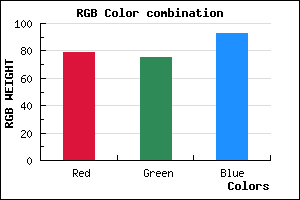 rgb background color #4F4B5D mixer
