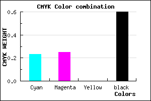 #4F4C66 color CMYK mixer