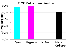 #4F4D97 color CMYK mixer