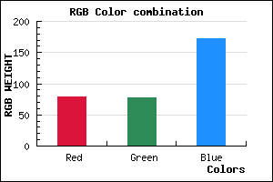 rgb background color #4F4EAC mixer