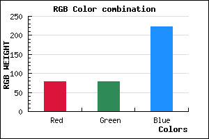 rgb background color #4F4EDE mixer