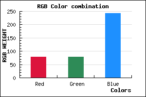rgb background color #4F4FF3 mixer