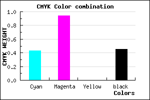 #4F098B color CMYK mixer