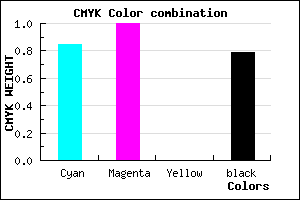 #080036 color CMYK mixer