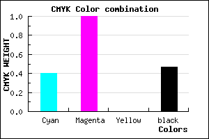 #500086 color CMYK mixer