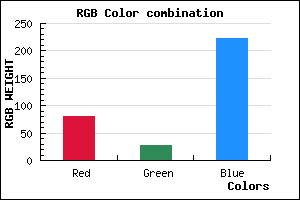rgb background color #501BDF mixer