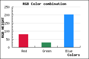 rgb background color #501DCB mixer
