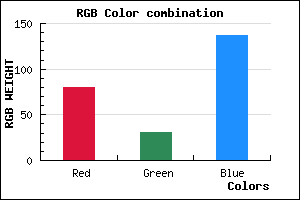 rgb background color #501F89 mixer
