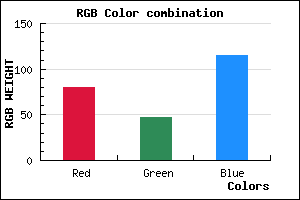 rgb background color #502F73 mixer