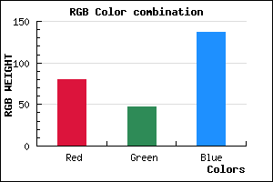 rgb background color #502F89 mixer