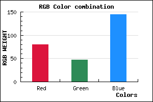 rgb background color #502F91 mixer