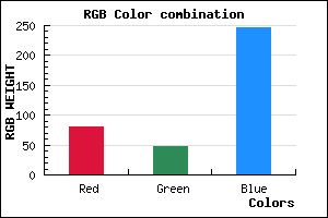 rgb background color #502FF7 mixer