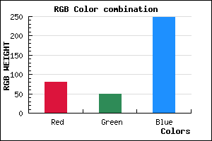 rgb background color #5031F9 mixer